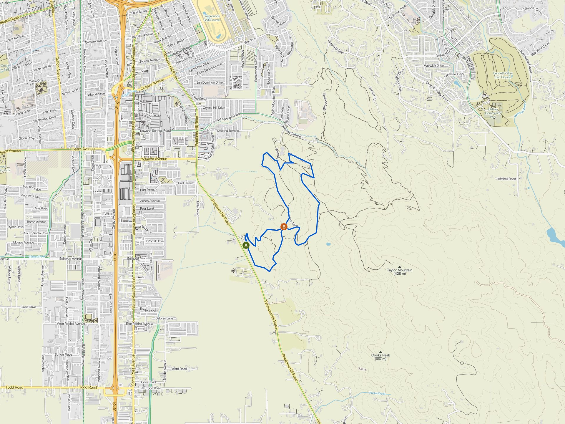 The best walks and hikes around Rohnert Park | Komoot